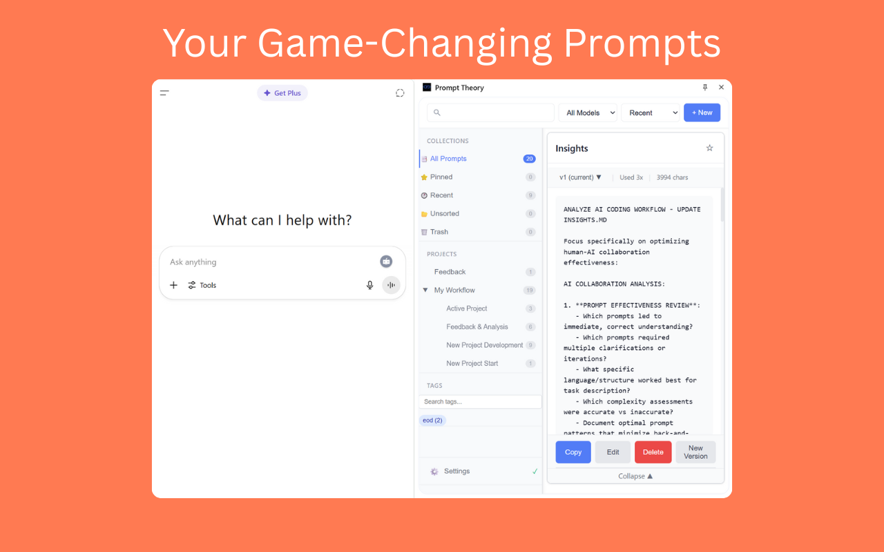 Your complete prompt library at a glance